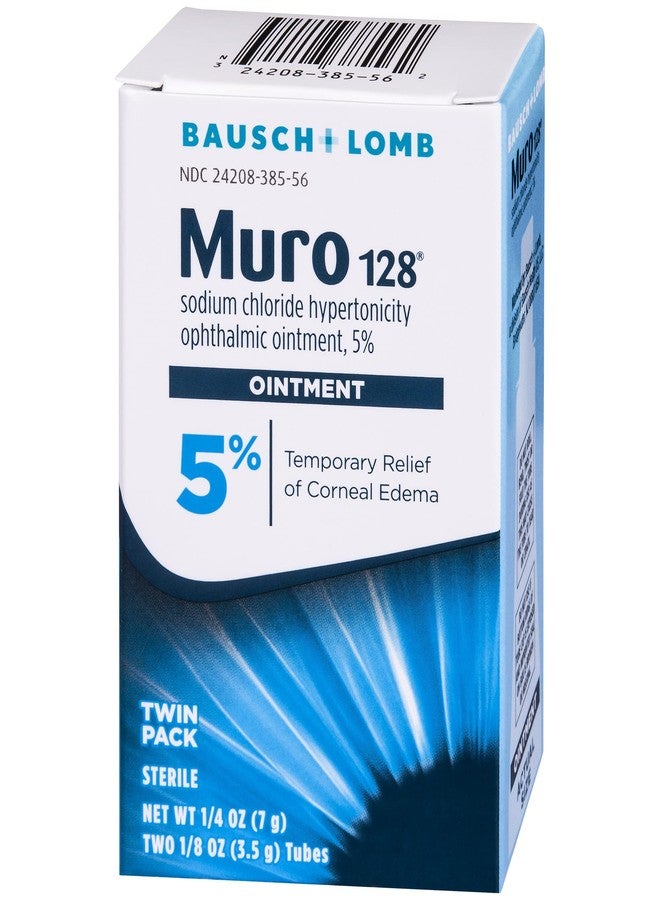 Bausch + Lomb Muro 128 5% Sodium Chloride Hypertonicity Ophthalmic Ointment, from Bausch + Lomb, 2 x 0.125 Oz (7 g Total) - Image 3